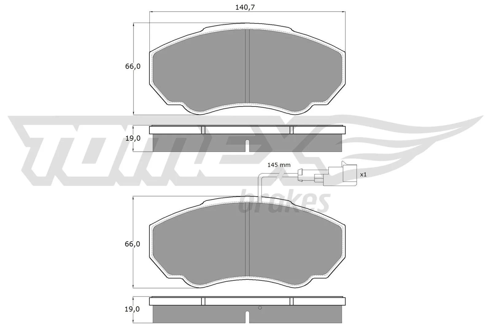 Brake Pad Set, disc brake TX 12-45