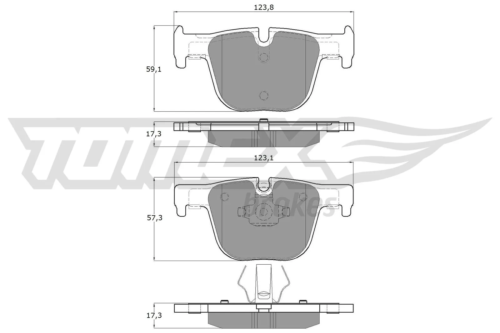 Brake Pad Set, disc brake TX 19-29