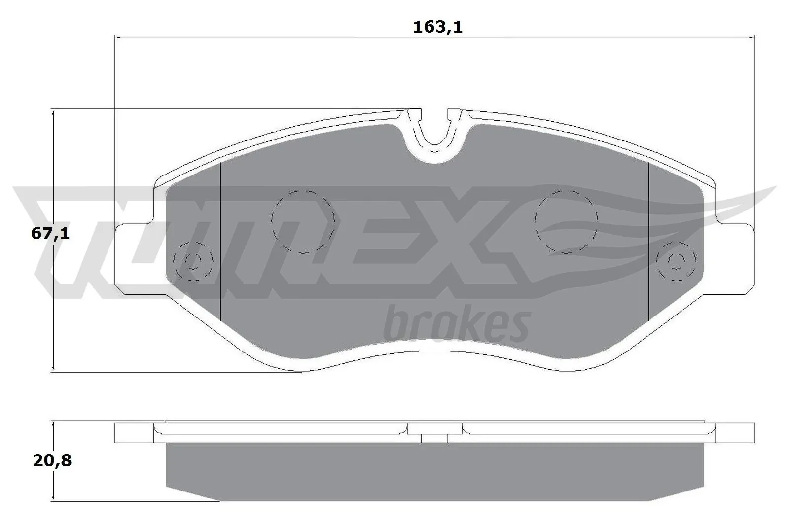 Brake Pad Set, disc brake TX 14-25