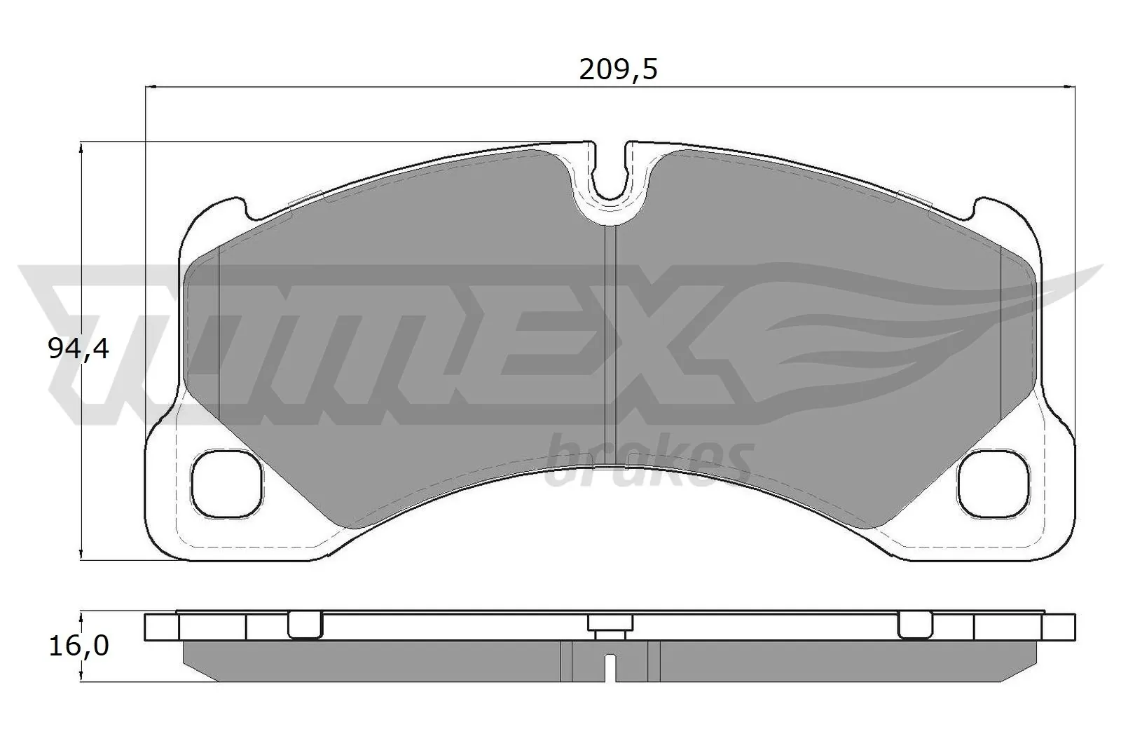 Brake Pad Set, disc brake TX 16-71