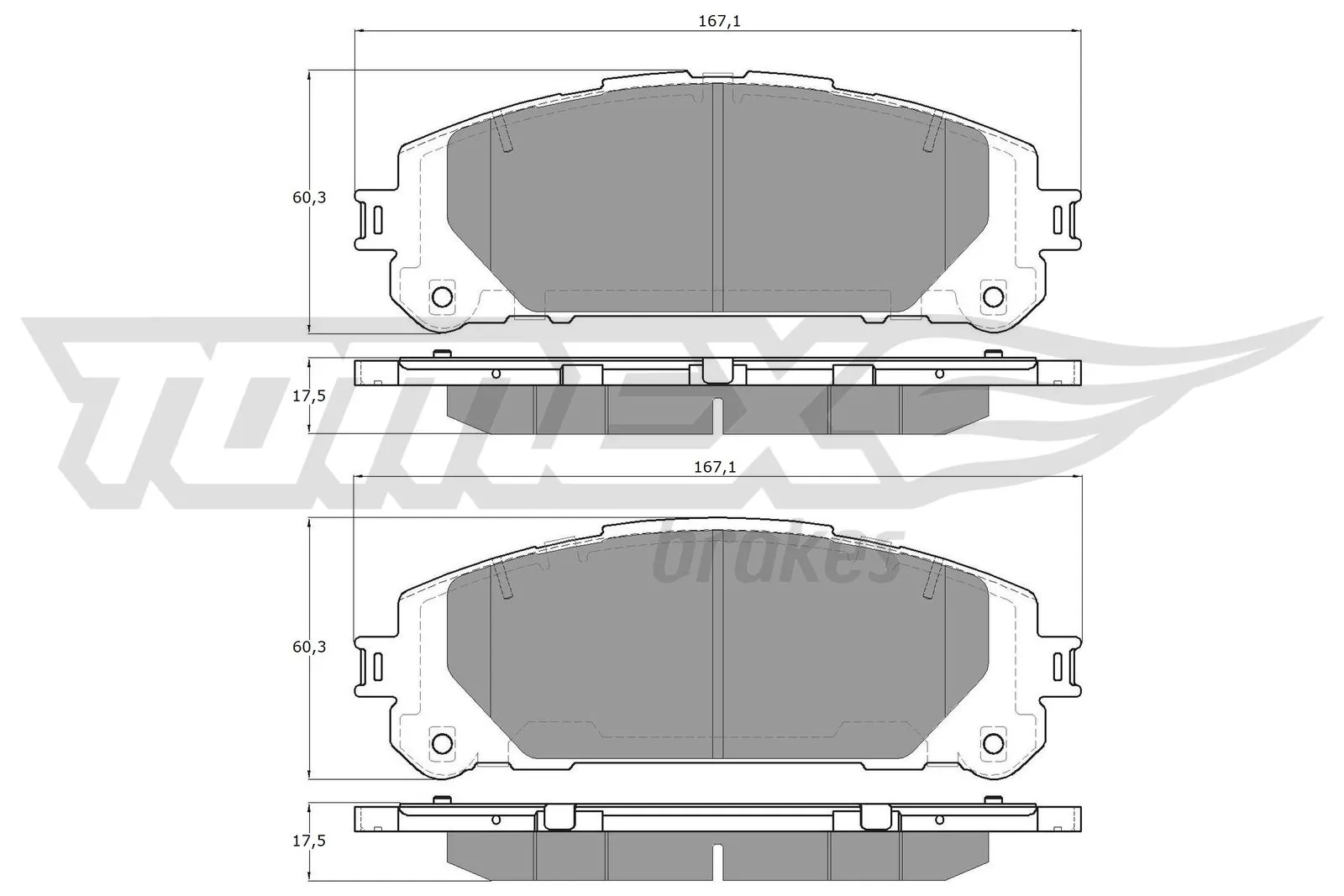 Brake Pad Set, disc brake TX 60-20
