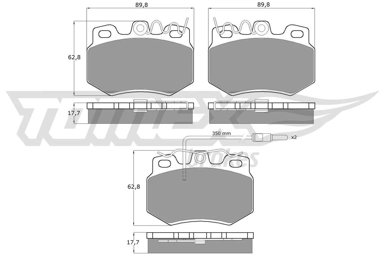 Brake Pad Set, disc brake TX 10-55