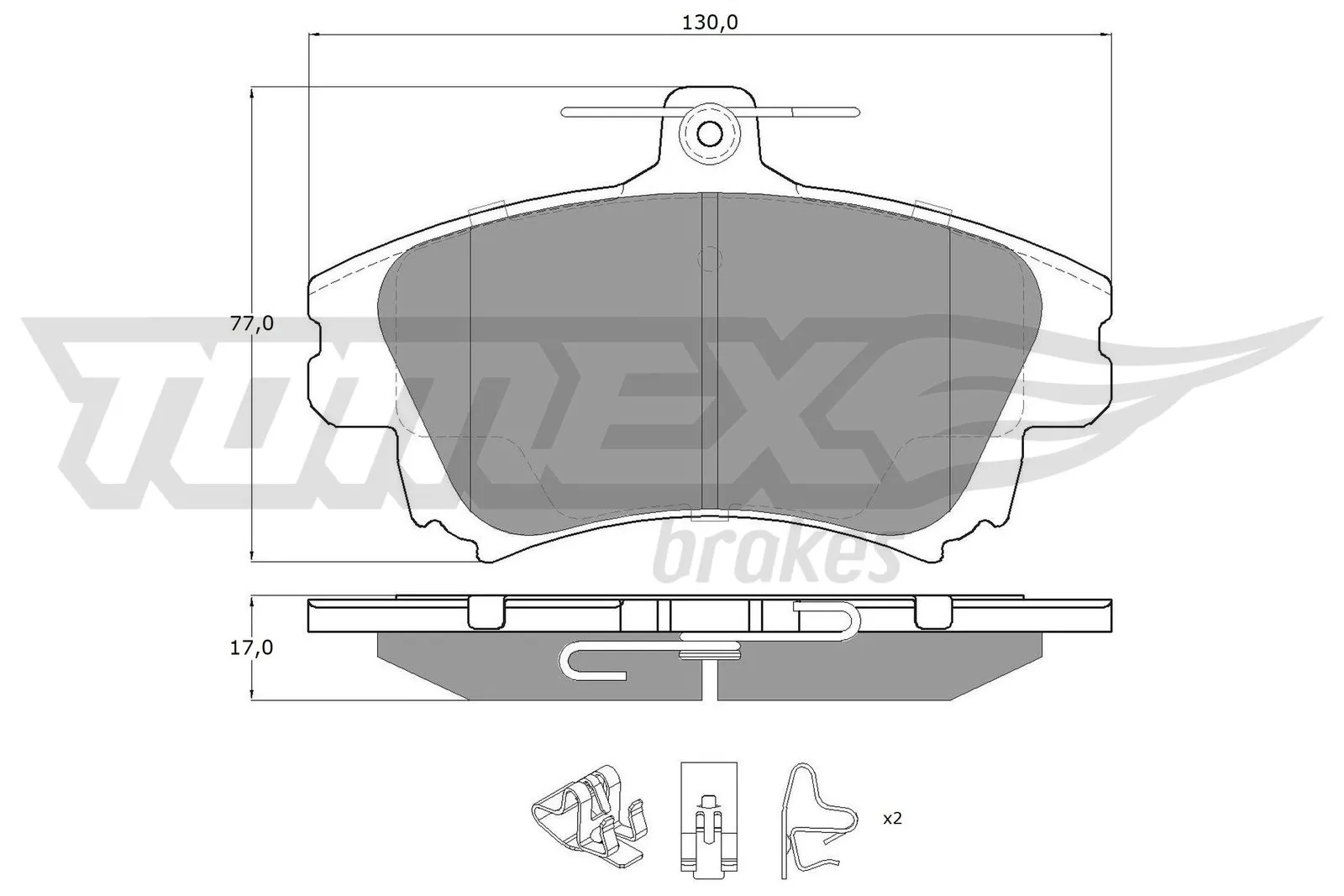 Brake Pad Set, disc brake TX 14-03