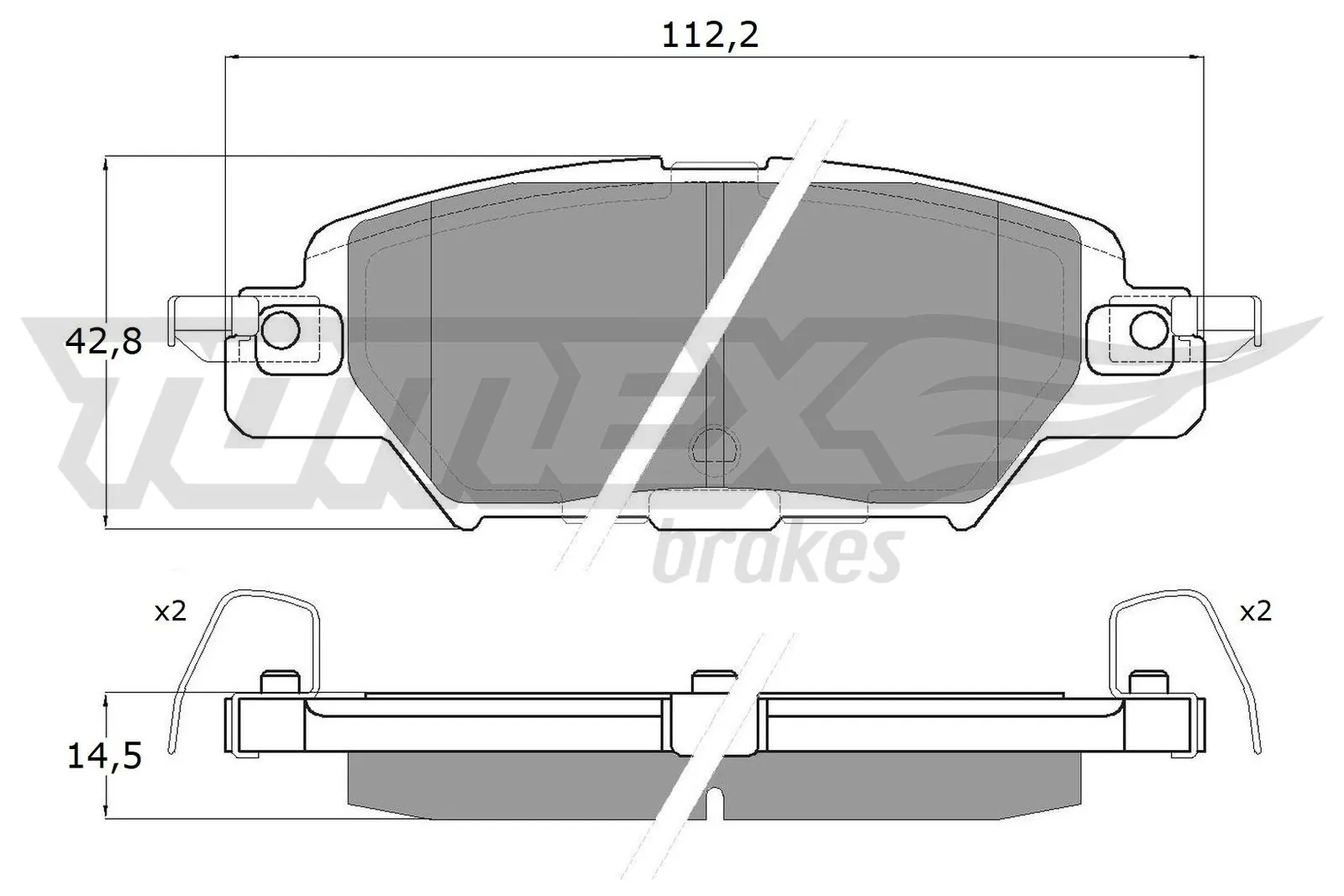 Brake Pad Set, disc brake TX 18-31