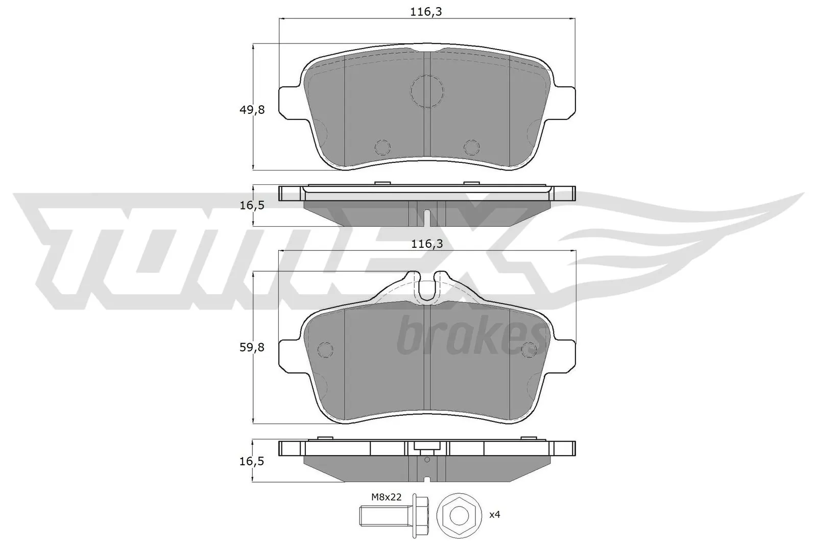 Brake Pad Set, disc brake TX 18-79