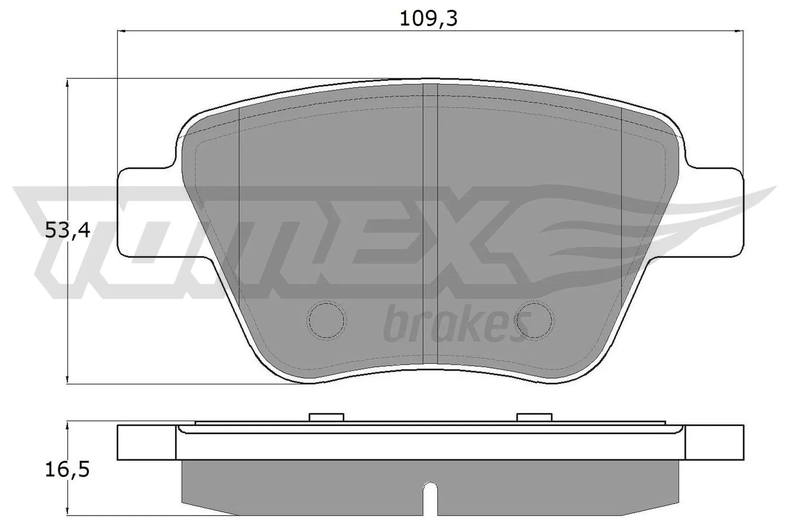 Brake Pad Set, disc brake TX 16-59