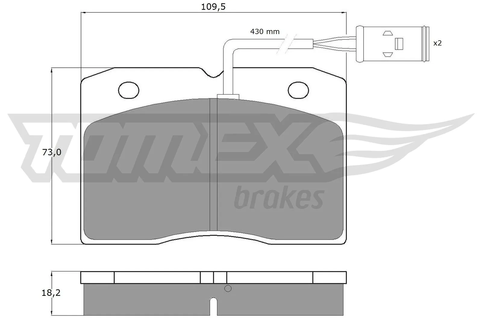 Brake Pad Set, disc brake TX 11-40