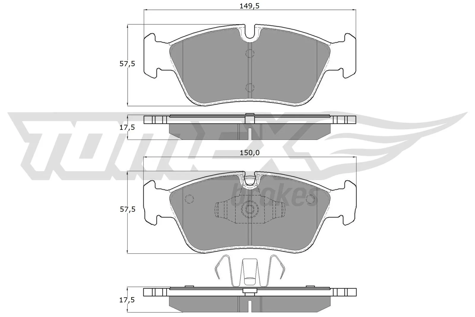 Brake Pad Set, disc brake TX 14-35