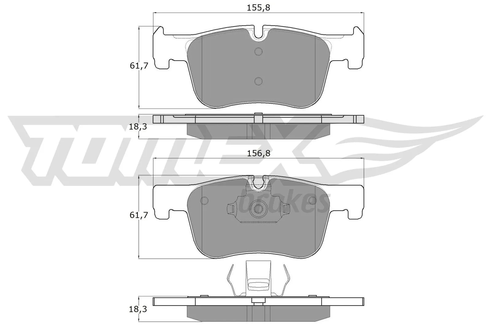 Brake Pad Set, disc brake TX 18-45