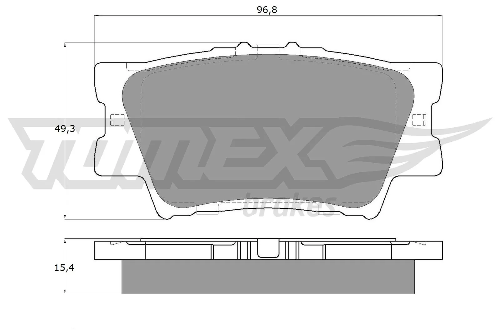 Brake Pad Set, disc brake TX 15-73