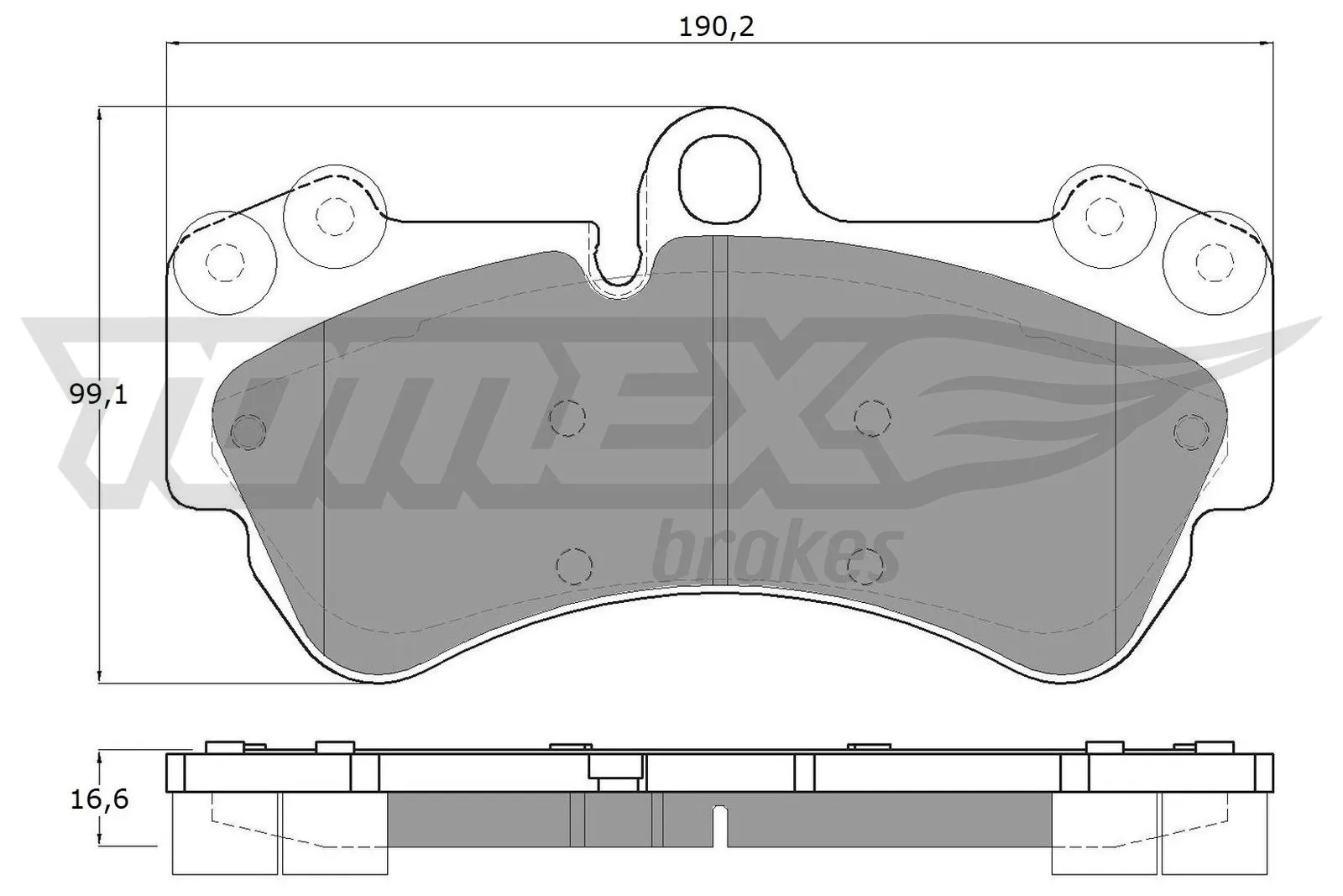 Brake Pad Set, disc brake TX 15-16