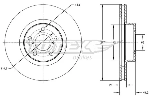 Brake Disc TX 72-83