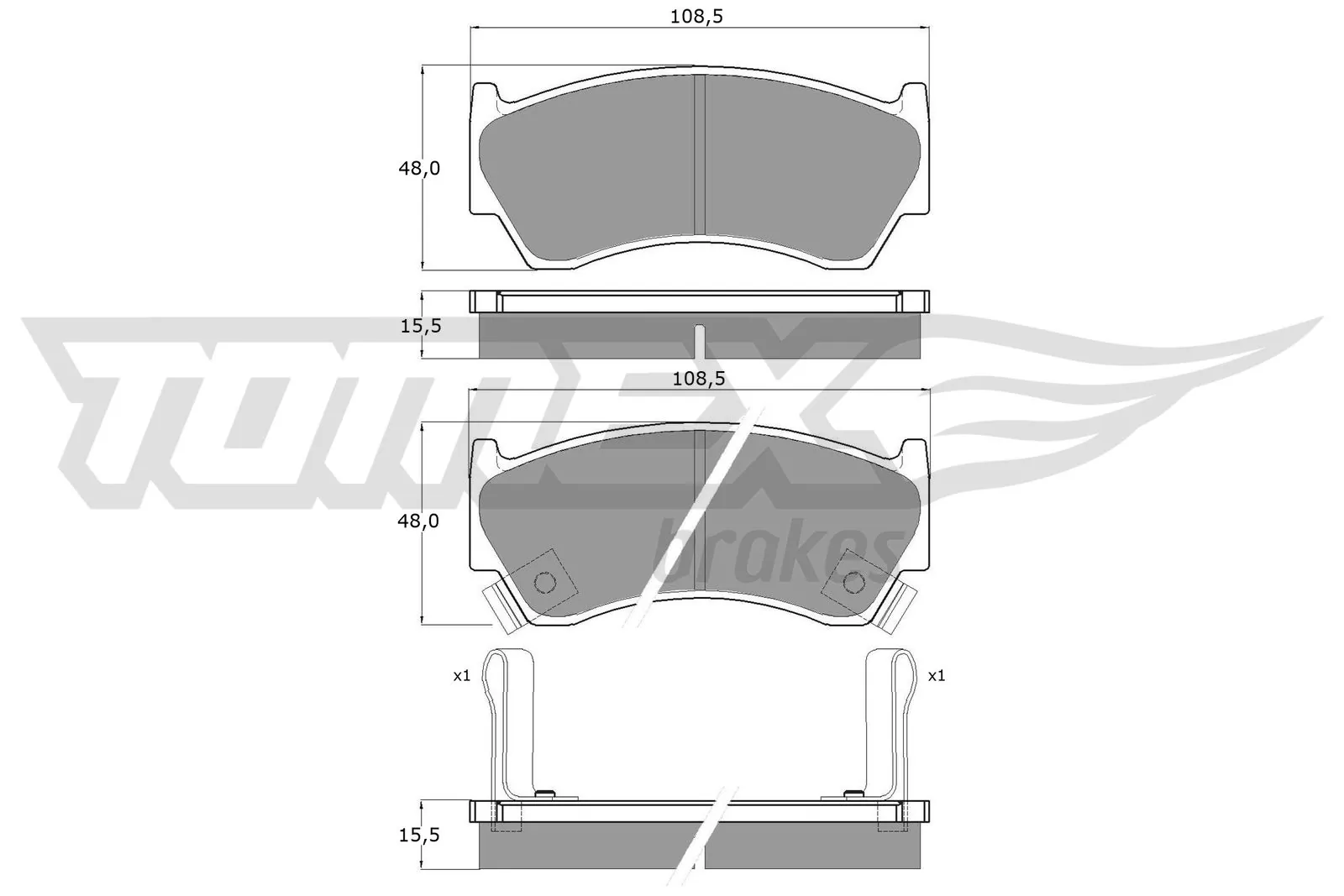 Brake Pad Set, disc brake TX 10-89