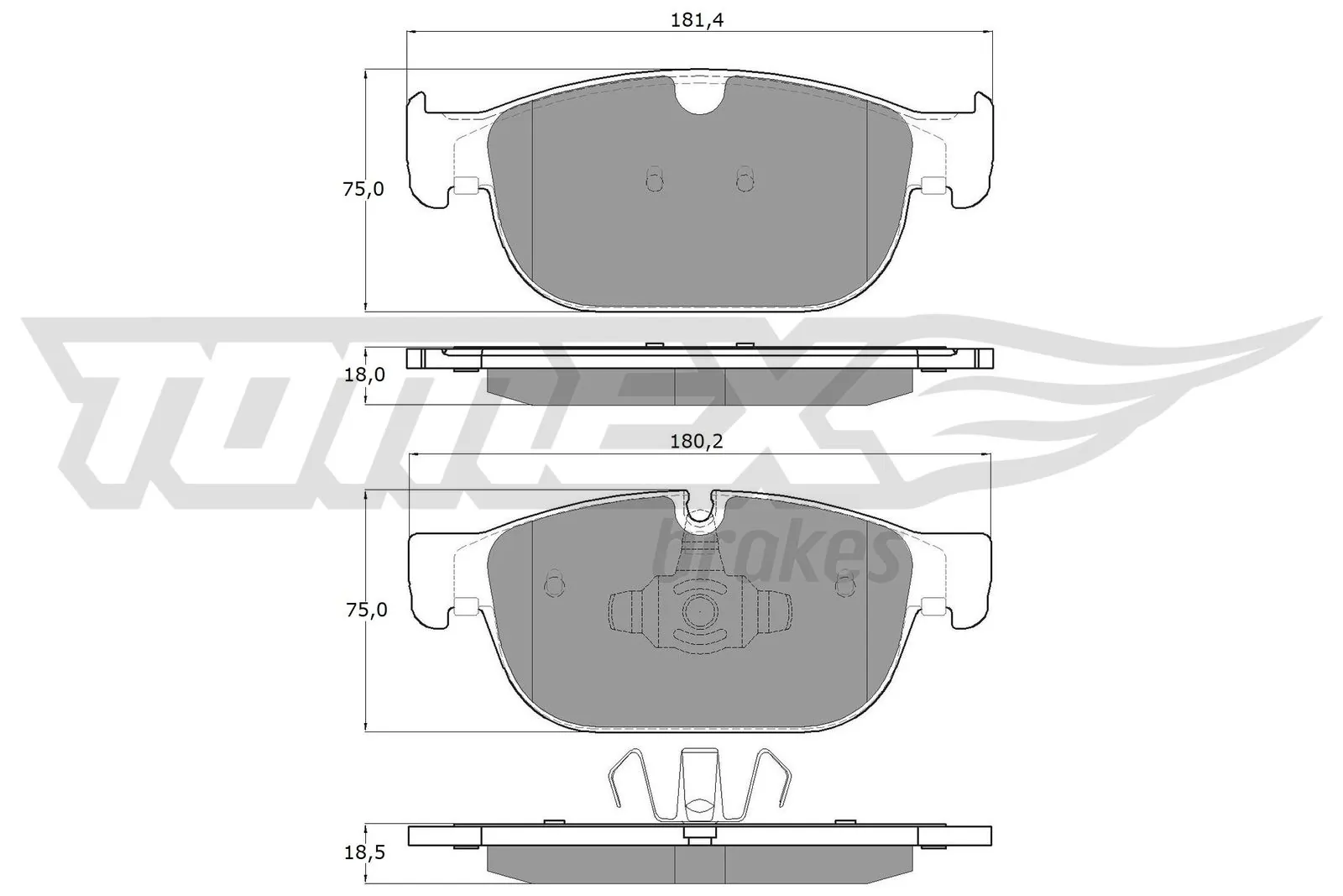 Brake Pad Set, disc brake TX 18-57