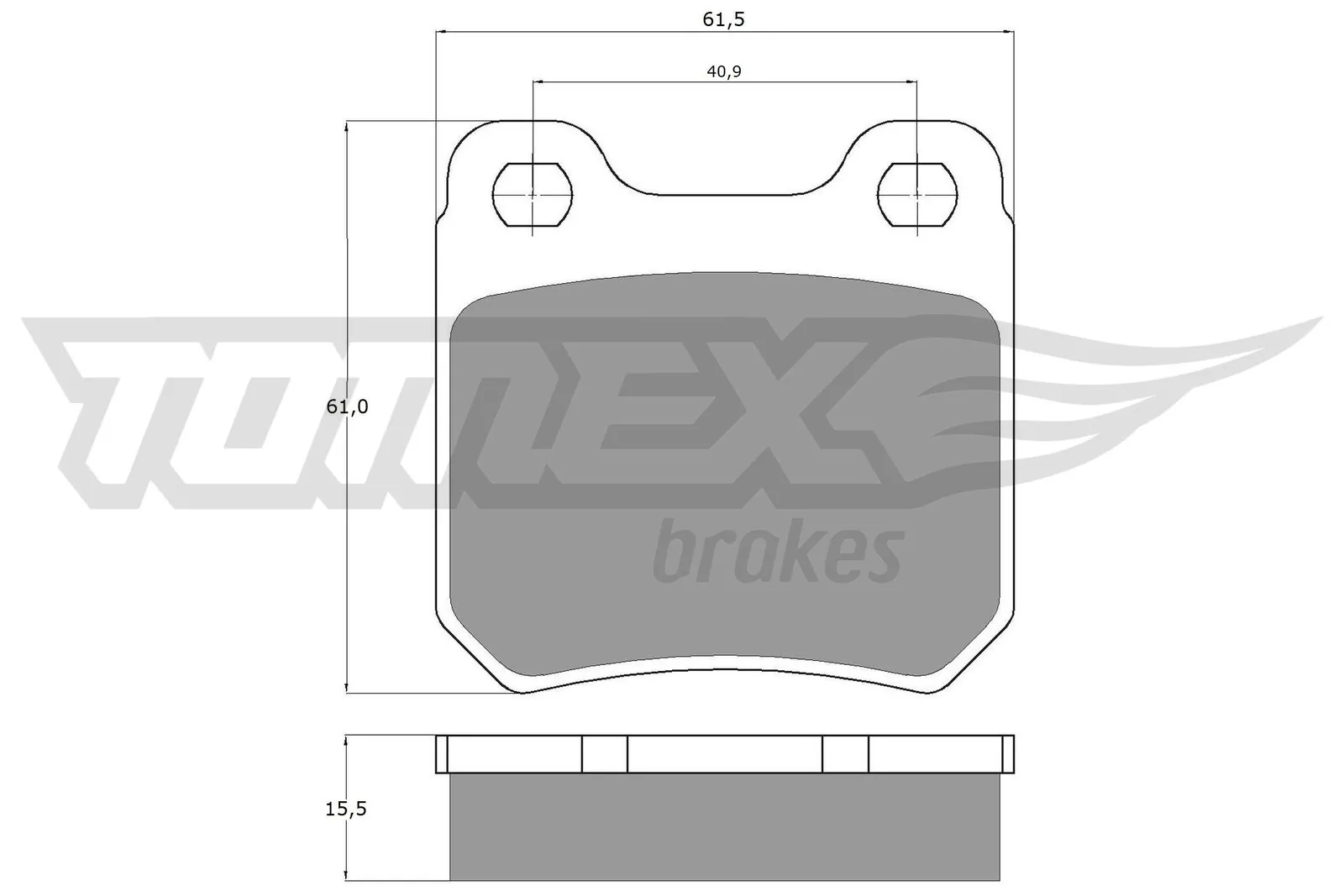 Brake Pad Set, disc brake TX 11-61