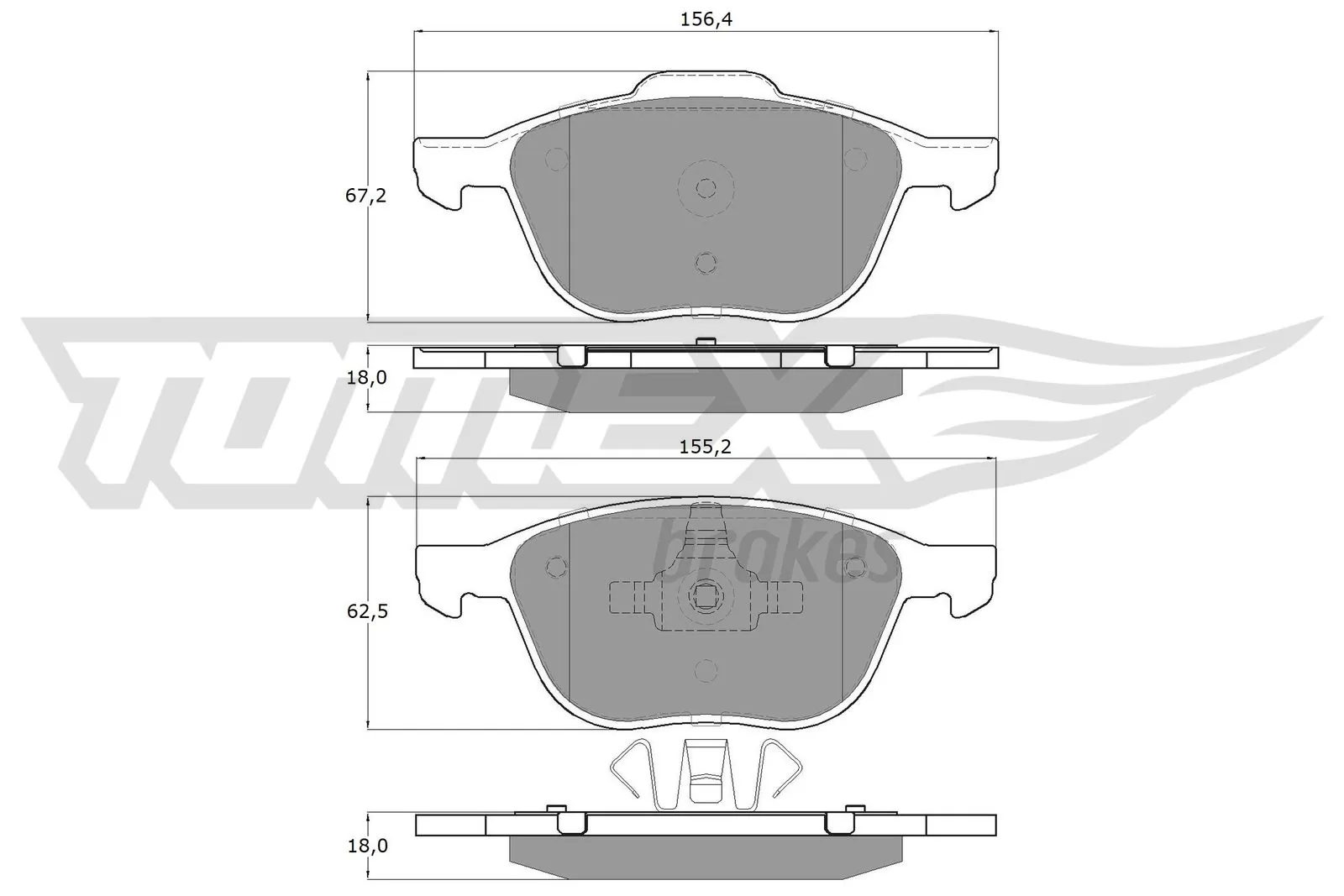 Brake Pad Set, disc brake TX 13-05