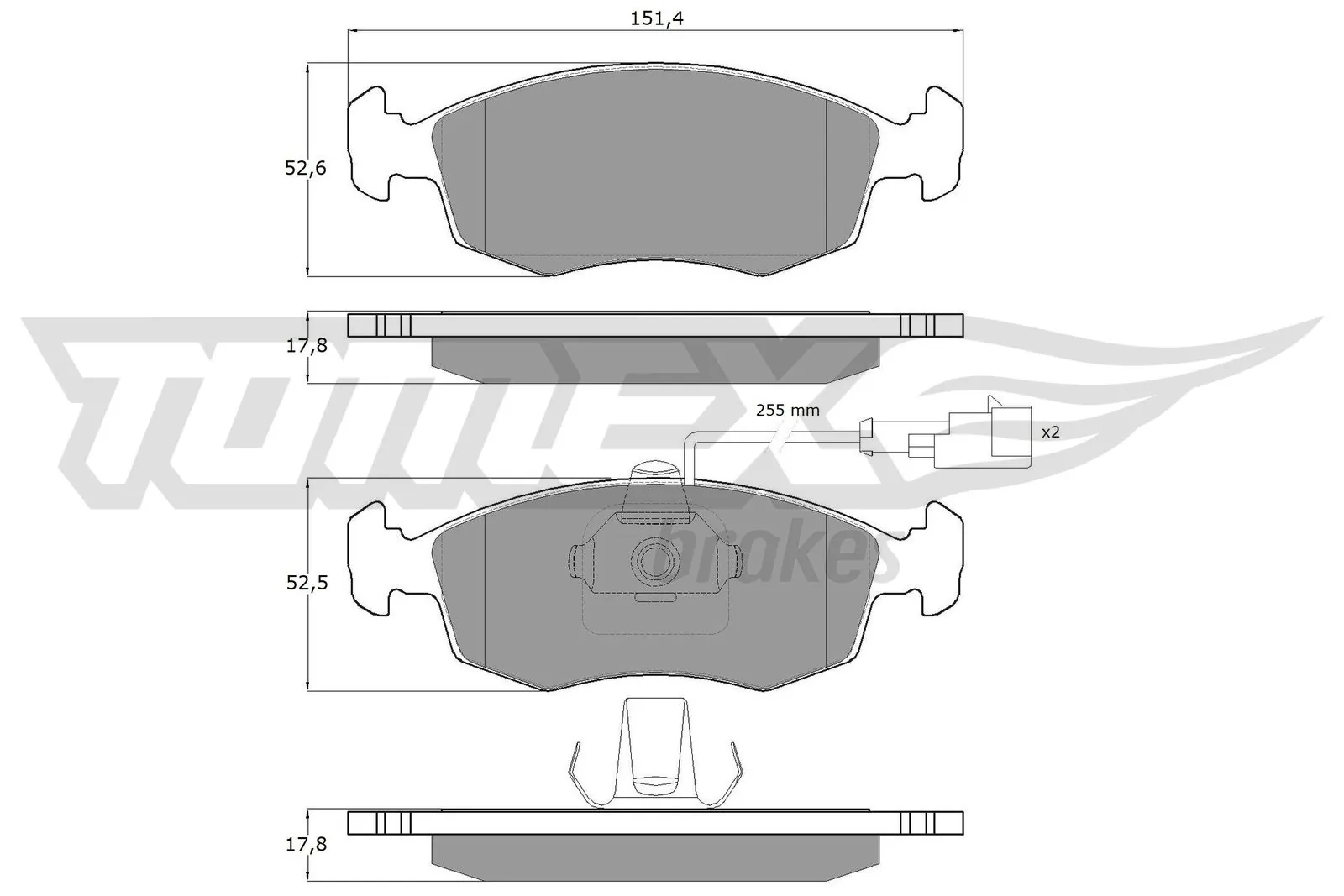 Brake Pad Set, disc brake TX 14-11