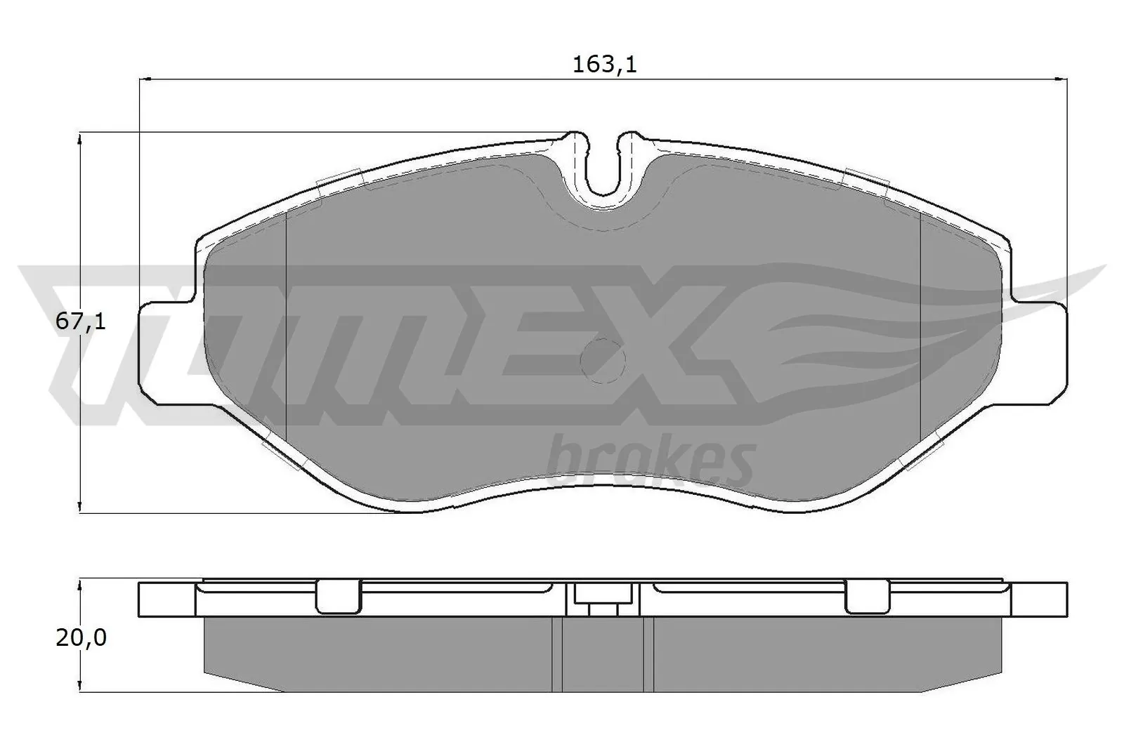 Brake Pad Set, disc brake TX 15-86