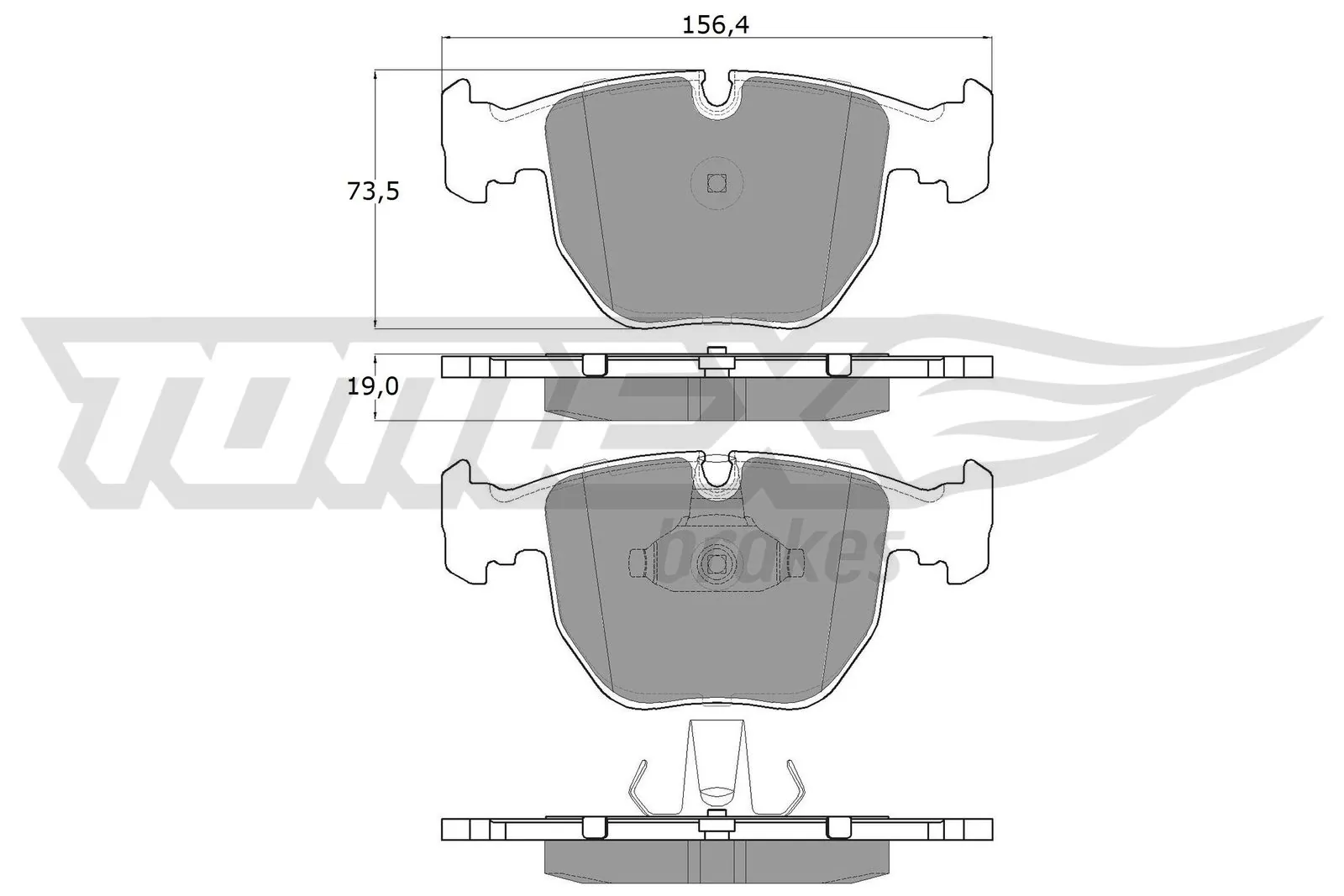 Brake Pad Set, disc brake TX 13-23