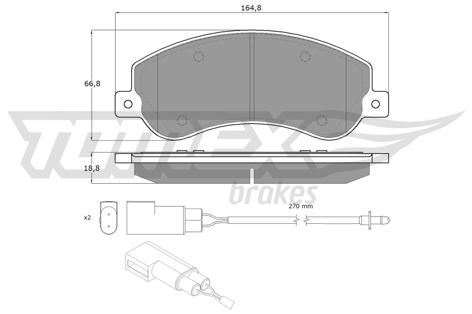 Brake Pad Set, disc brake TX 14-77