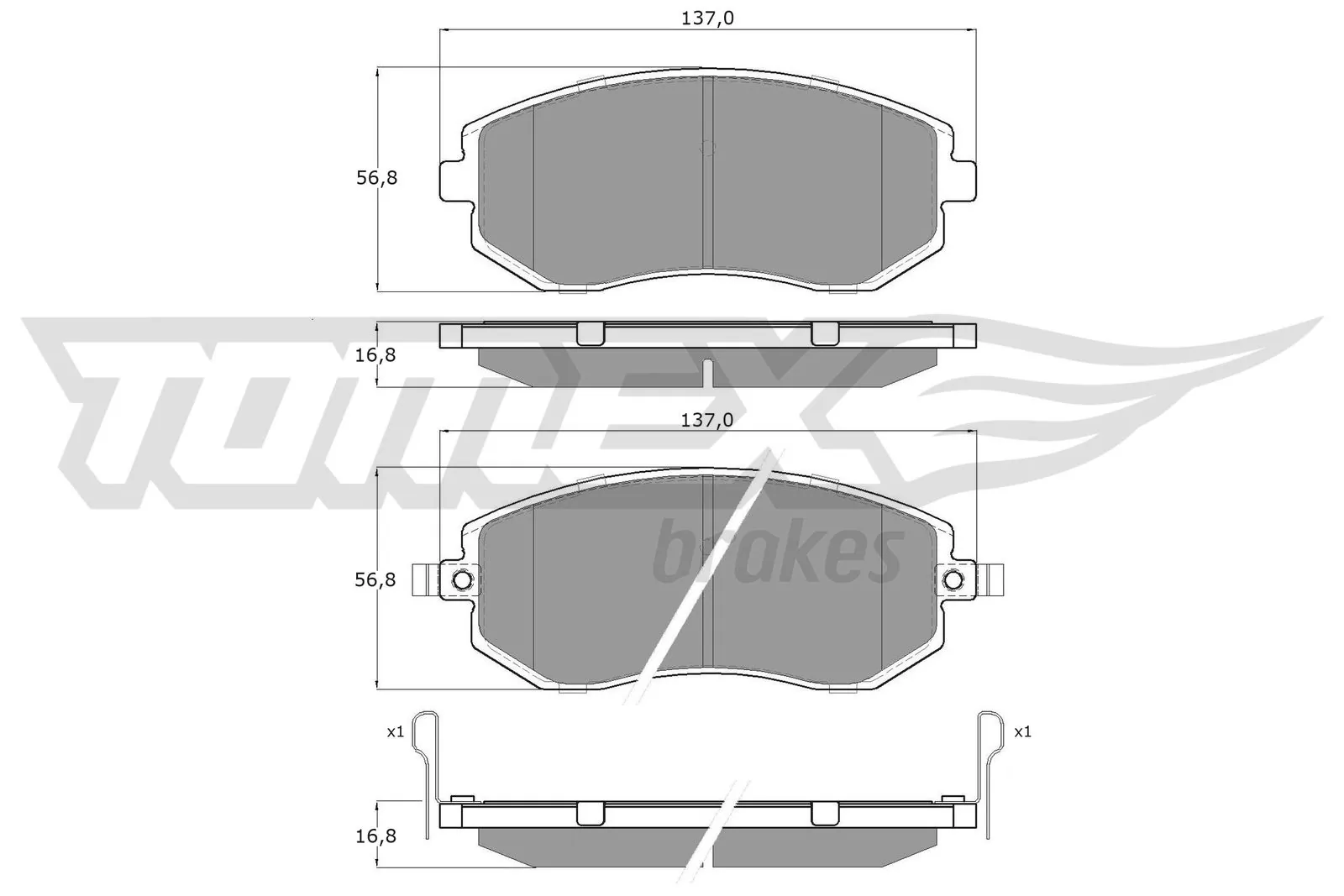 Brake Pad Set, disc brake TX 15-36