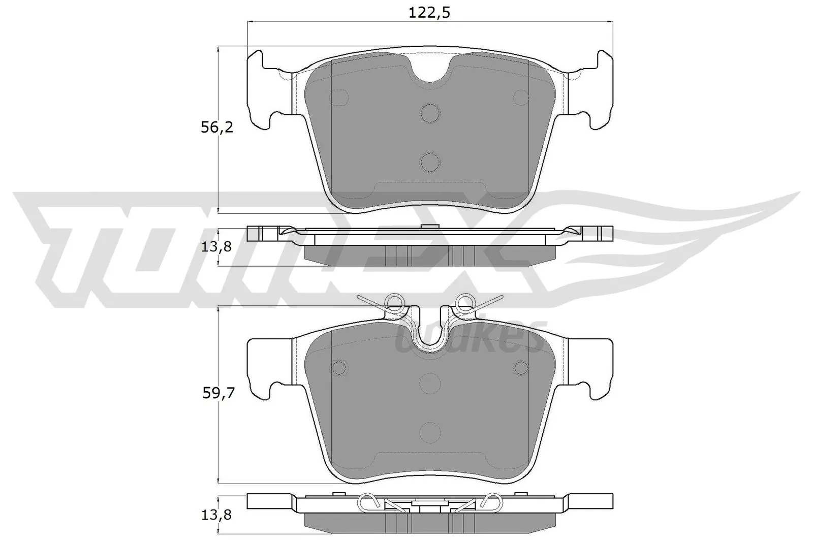 Brake Pad Set, disc brake TX 18-162