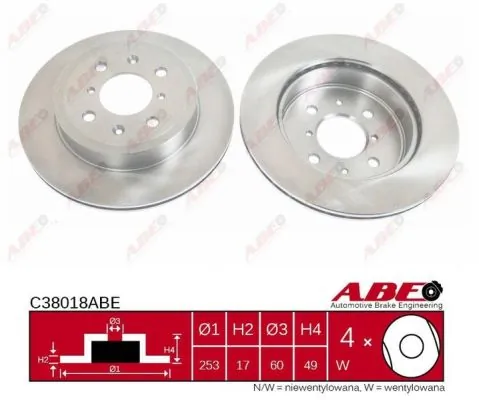 Brake Disc C38018ABE