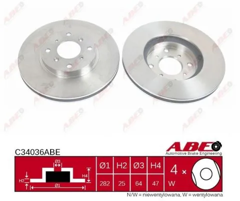 브레이크 디스크 C34036ABE