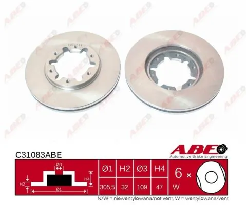 Brake Disc C31083ABE