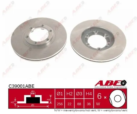 Brake Disc C39001ABE