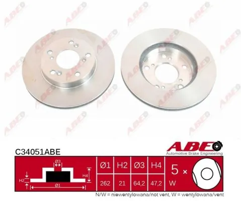 ABE C34051ABE Brake Disc