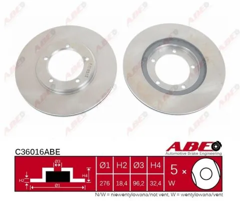 Brake Disc C36016ABE