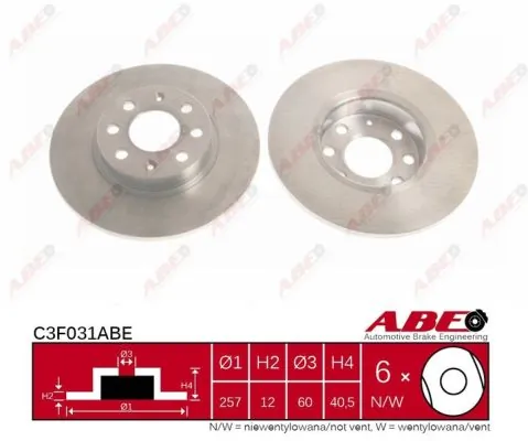 Brake Disc C3F031ABE