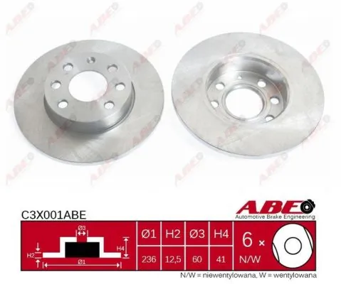 Brake Disc C3X001ABE