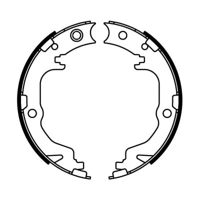 Brake Shoe Set, parking brake CRY003ABE