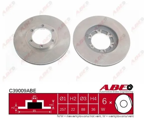 Brake Disc C39009ABE