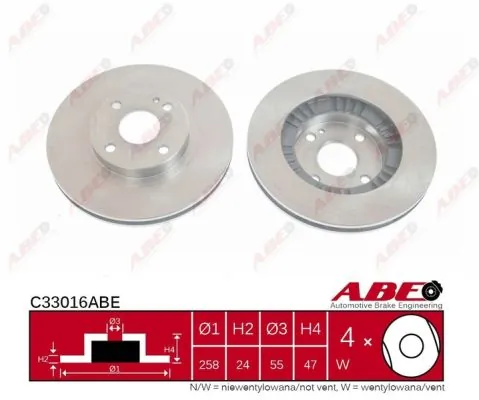 Brake Disc C33016ABE