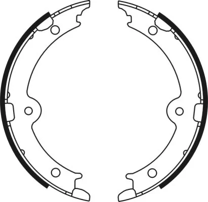 Brake Shoe Set, parking brake C02087ABE