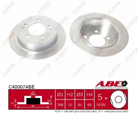 Brake Disc C40007ABE