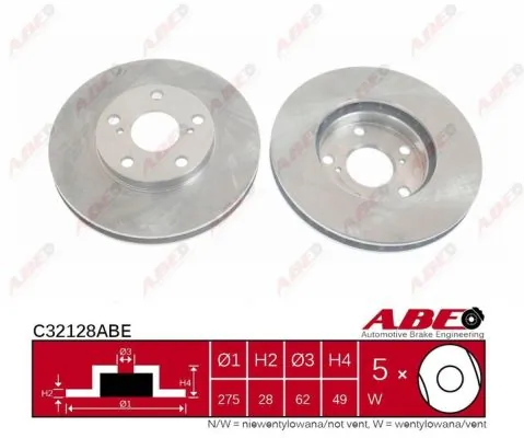 Brake Disc C32128ABE