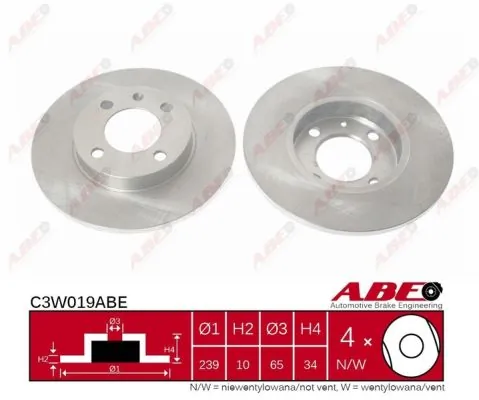 Brake Disc C3W019ABE