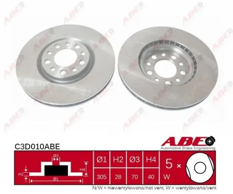 Brake Disc C3D010ABE