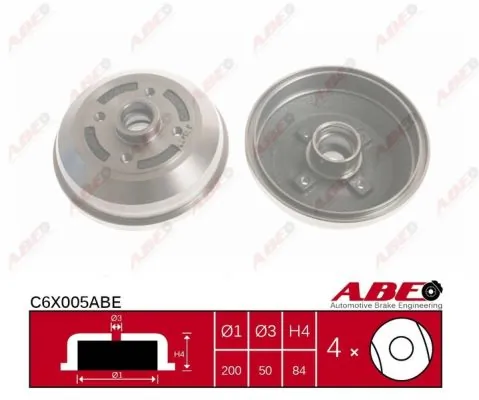 Brake Drum C6X005ABE