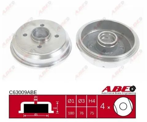 Brake Drum C63009ABE