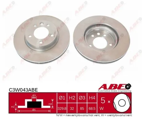 Brake Disc C3W043ABE