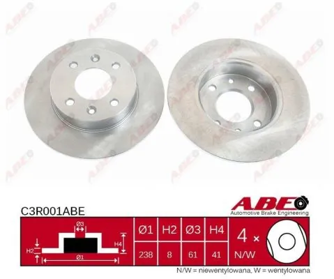 Brake Disc C3R001ABE