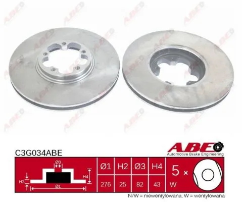 Brake Disc C3G034ABE