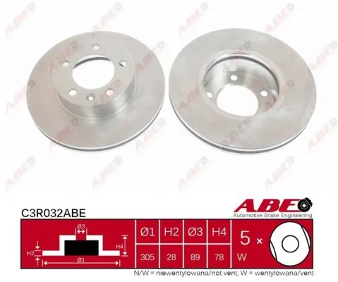 Brake Disc C3R032ABE