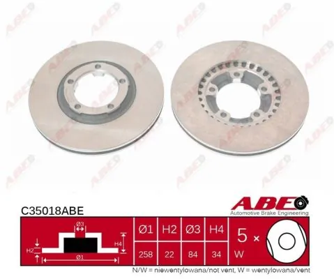 Brake Disc C35018ABE