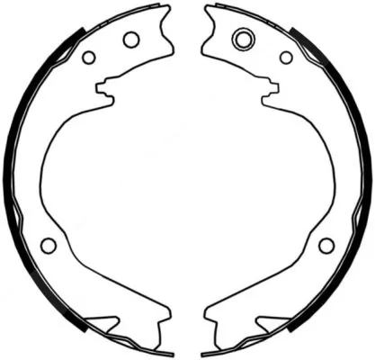 Brake Shoe Set, parking brake C07015ABE